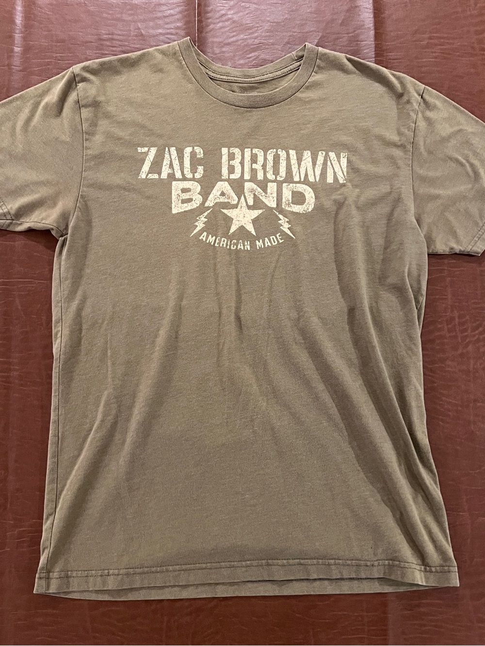 Zac Brown Band 2015 Tour Shirt - Dates on Back - Size Medium